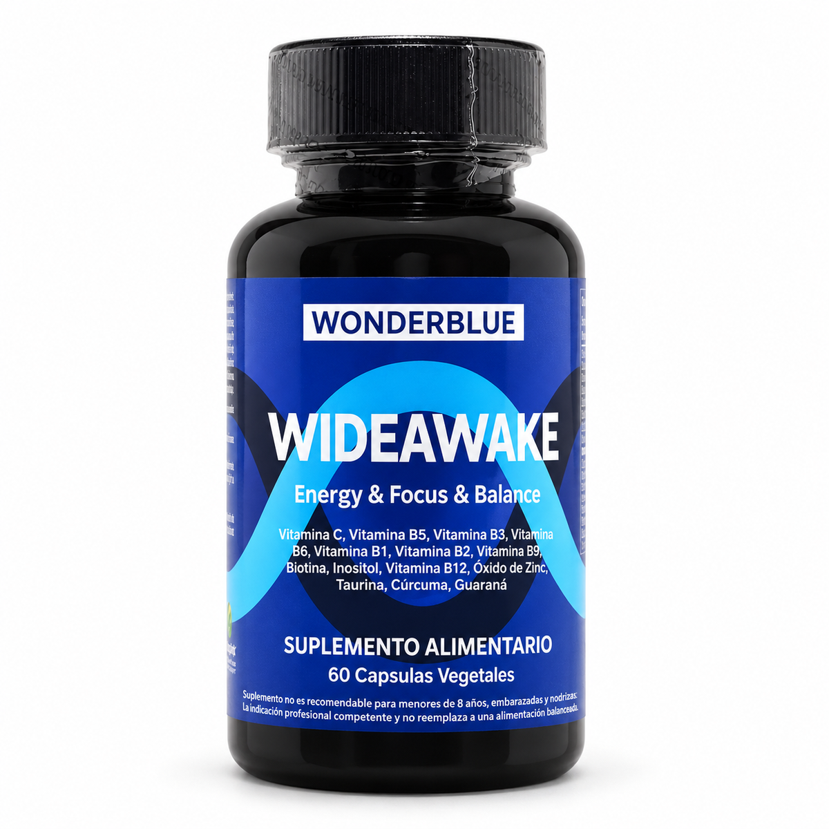 Wideawake frontal con fondo blanco