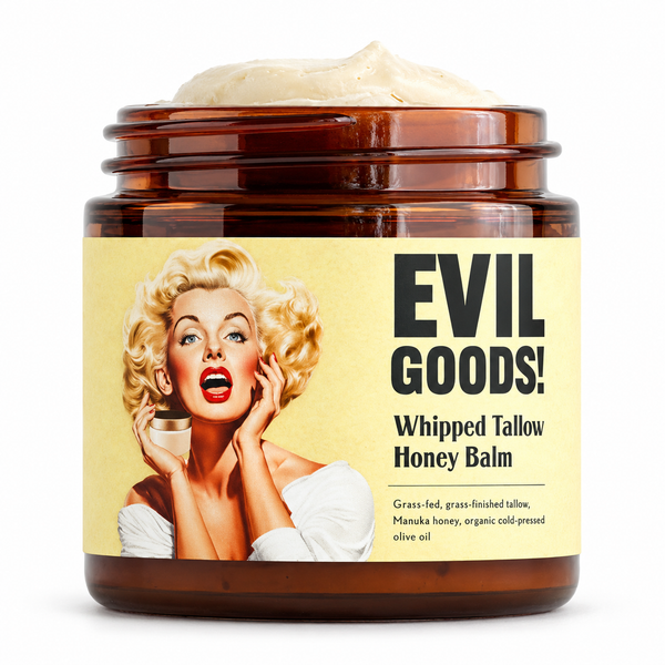 Evil Good Balsamo de ternera y miel — vista frontal con fondo blanco