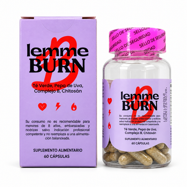 Lemme Burn — vista frontal con fondo blanco