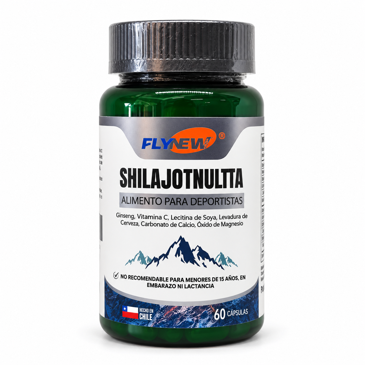 Shilajit Ultra — vista frontal con fondo blanco