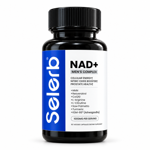 Suplemento NAD+ Men’s Complex — vista frontal con fondo blanco
